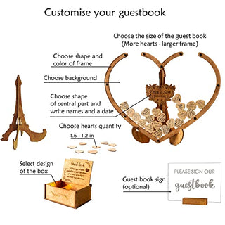 Rustic Wedding Guest Book, Heart Drop Guest Book, Personalized Wedding Guest Book Alternative, Heart Frame Wedding Guest Book, Guest Book Sign, Wedding Decor, Wooden Drop Box