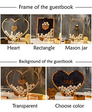 Rustic Wedding Guest Book, Heart Drop Guest Book, Personalized Wedding Guest Book Alternative, Heart Frame Wedding Guest Book, Guest Book Sign, Wedding Decor, Wooden Drop Box